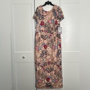 JS Collection Magnolia Dress in Rose Gold color. New with tags